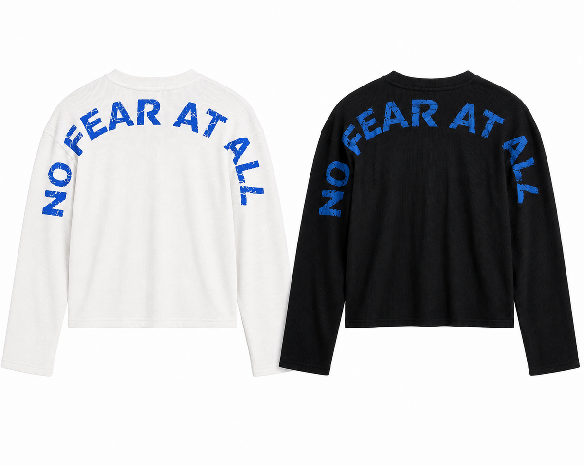 "No Fear At All" Waffle Tee- Combo