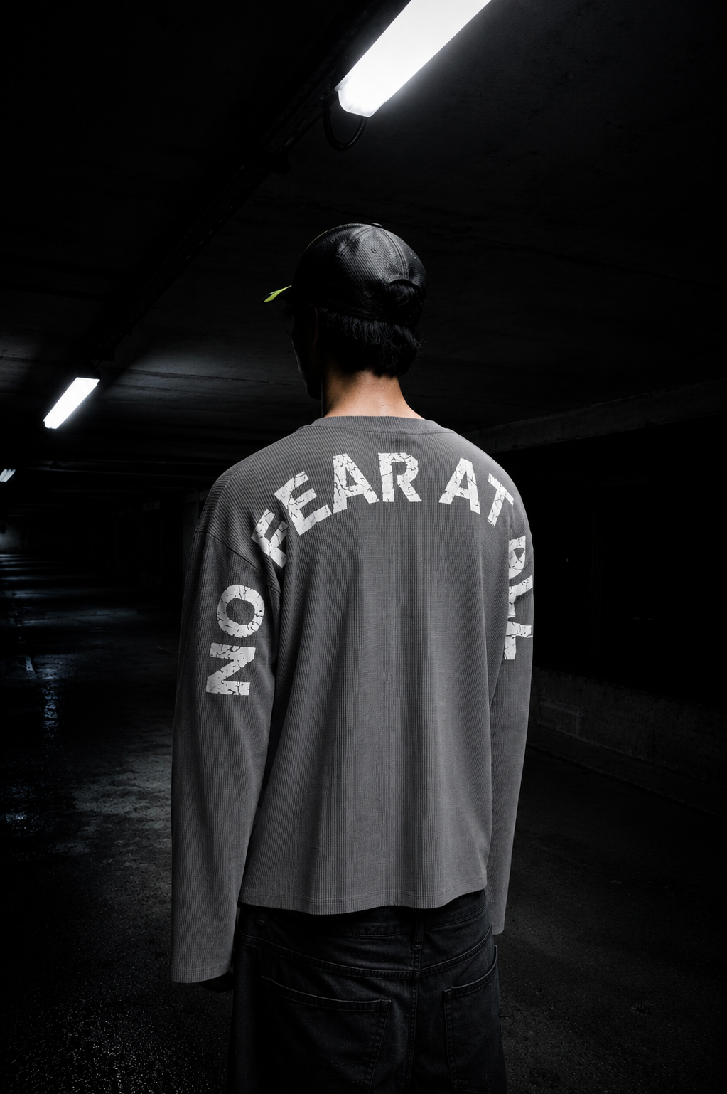 "No Fear At All" Waffle Tee- Combo
