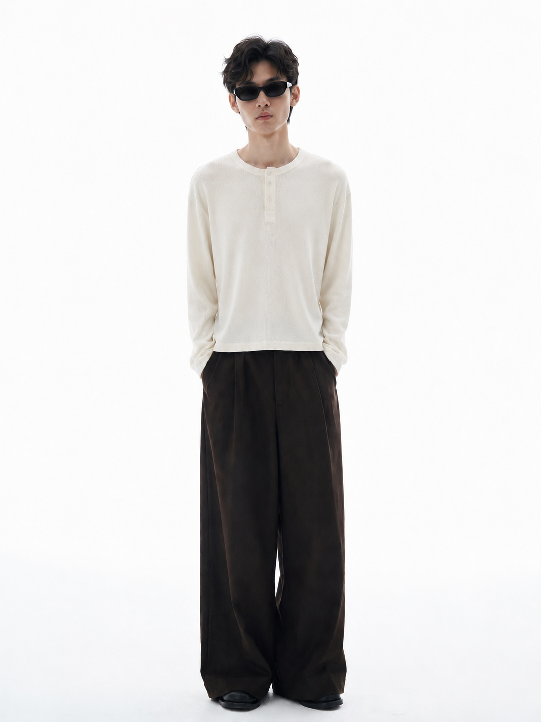 Easy Vibe Henley- Off-White