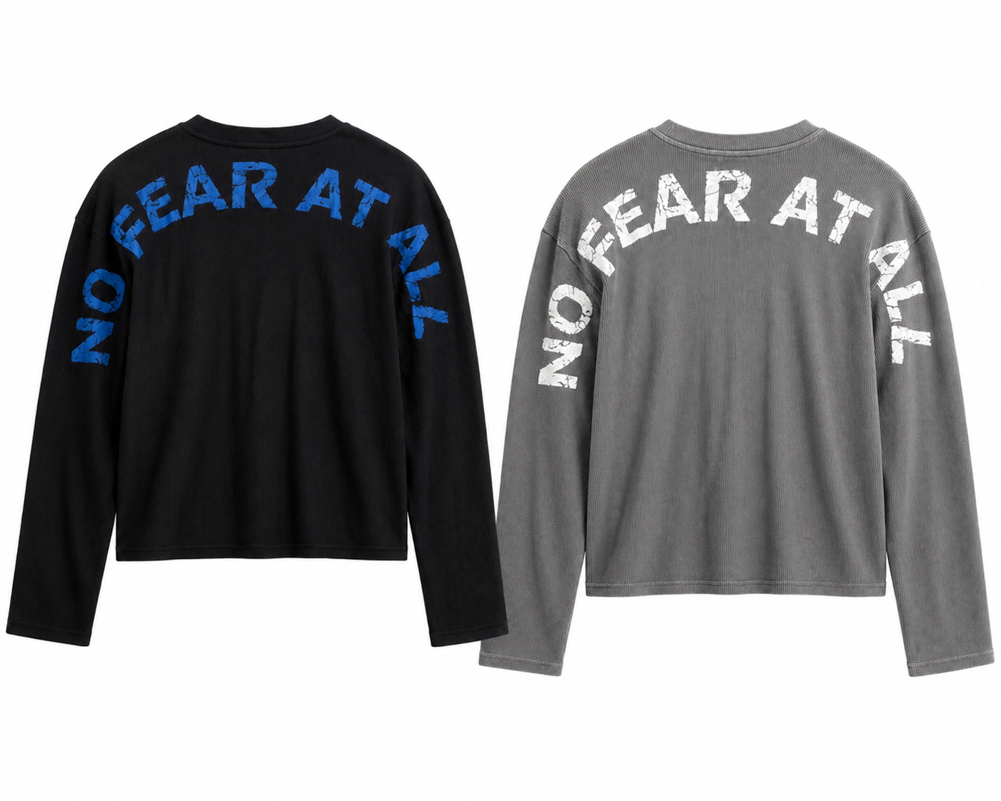 "No Fear At All" Waffle Tee- Combo